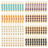 80Pcs 8 Styles Natural & Synthetic Gemstone Pendants PALLOY-FH00208-1