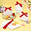 White Cardboard Paper Wedding Candy Boxes with Ribbon CON-FZC0002-002D-6