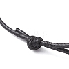 Adjustable Waxed Polyester Cord Bracelet Making AJEW-JB01312-01-3