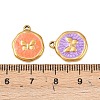 304 Stainless Steel Enamel Pendants STAS-P425-01G-10-3