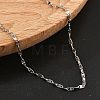 Brass Link Chain Necklaces for Women NJEW-D302-46P-3