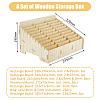 30 Compartments Wooden Cell Phones Storage Box ODIS-WH0038-80A-2