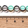 Electroplated Transparent Glass Beads Strands GL-CBA98F0-06A-01-4