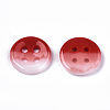 4-Hole Handmade Lampwork Sewing Buttons BUTT-T010-02I-2