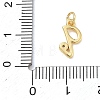 Brass Micro Pave Clear Cubic Zirconia Charms KK-D289-66G-Q-3