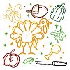 PET Plastic Drawing Painting Stencils Templates DIY-WH0244-086-1