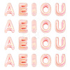 50Pcs 5 Styles UV Plating Opaque Acrylic Beads PACR-TA0001-31D-2
