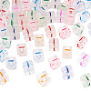 50Pcs Acrylic European Beads MACR-TADJ0001-13I-3