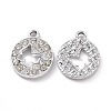 Alloy Crystal Rhinestone Pendants ALRI-C008-30P-1