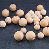 Round Unfinished Wood Beads WOOD-PH0004-02-NF-6