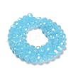 Electroplate Glass Beads Strands EGLA-A035-J8mm-A04-2