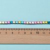 Rainbow Color Electroplate Non-magnetic Synthetic Hematite Beads Strands G-FS0001-91-4