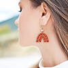 2Pcs 2 Style PET Plastic Earring Handwork Template DIY-WH0571-001-5