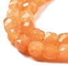 Natural Quartz  Imitation Orange Aventurine Beads Strands G-C179-B17-01-4