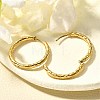304 Stainless Steel Hoop Earrings for Women EJEW-M068-12F-G-2