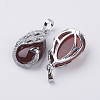 Natural Carnelian Pendants G-E442-04O-2