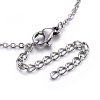304 Stainless Steel Pendant Necklaces NJEW-H496-03C-4