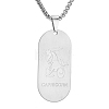 Stainless Ssteel Box Chain Oval with Constellation Pendant Necklaces for Men and Women PW-WG1F1EC-05-1