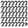 50Pcs Plastic Elastic Rope Hooks KY-MA0001-02-1