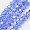 Electroplate Glass Beads Strands LS-EGLA-J042-4mm-AB02-1