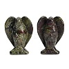 Natural Dragon Blood Carved Angel Figurines G-O200-03J-02-1