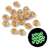 Luminous Transparent Acrylic Beads OACR-P037-01B-Z-1