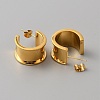 Stainless Steel Round Stud Earring Finding STAS-WH0016-55G-2