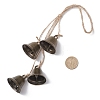 Iron Bell Pendant Decorations HJEW-JM04521-3