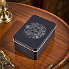 Cross & Star Printed Iron Tarot Card Collection Boxes AJEW-CN0007-91B-7