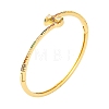 Brass Pave Colorful Cubic Zirconia Hinged Bangles for Women BJEW-S147-07G-02-1