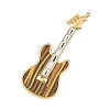 Baking Paint 304 Stainless Steel with Rhinestone Big Pendants STAS-Z186-09G-2
