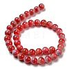 Dyed Natural White Jade Beads Strands G-F764-03D-3