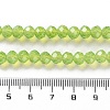 Baking Painted Transparent Glass Beads Strands DGLA-A034-J6MM-D07-4