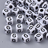 White Opaque Acrylic Beads LS-X-MACR-R869-02G-1