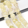 Natural Lemon Quartz(Heated) Beads Strands G-N347-17A-06-1