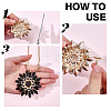 4 Styles Brass Pin to Pendant Converter FIND-DR0002-36B-3