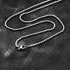 Tarnish Resistant 304 Stainless Steel Box Chain Necklaces X-NJEW-P244-01P-1