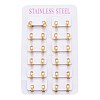 304 Stainless Steel Huggie Hoop Earrings EJEW-L252-035A-G-3