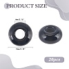 20Pcs Natural Black Onyx(Dyed & Heated) European Beads FIND-ME0003-87C-2