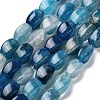 Natural Dragon Veins Agate Beads Strands G-G172-01U-2