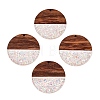 Epoxy Resin & Walnut Wood Pendants RESI-T057-10E-1