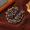 Butterfly Wreath Rhinestone Brooch Pin PW-WG3840C-02-1