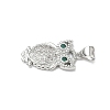 Brass Micro Pave Cubic Zirconia Pendants KK-L254-03P-2