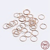 925 Sterling Silver Saw Cut Open Jump Rings STER-F036-02RG-1x5mm-4