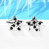 304 Stainless Steel Stud Earrings EJEW-F361-16P-1