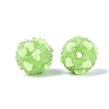 Opaque Acrylic & Transparent Resin Rhinestone Beads SACR-Q005-02A-04-2
