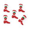 5Pcs Boot Baking Paint Glass Enamel  Beads LAMP-TADJ0001-08J-3