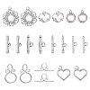 10 Sets 5 Styles 304 Stainless Steel Toggle Clasps STAS-CA0001-75-1