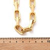 304 Stainless Steel Paperclip Chain Necklaces for Women Men NJEW-A033-02G-3