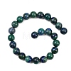 Natural Chrysocolla and Lapis Lazuli Beads Strands G-L648-A12-16mm-4
